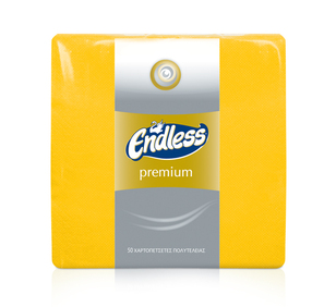 ENDLESS SERVILLETA PREMIUM - 33x33cm. - AMARILLA