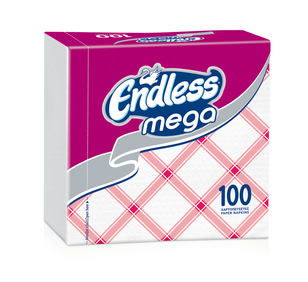SERVIETTES ENDLESS MEGA - ROUGE