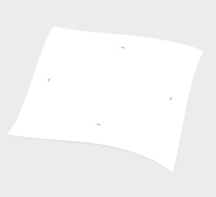 NAPPES EN PAPIER ENDLESS - BLANC - FEUILLE - 1,30 m